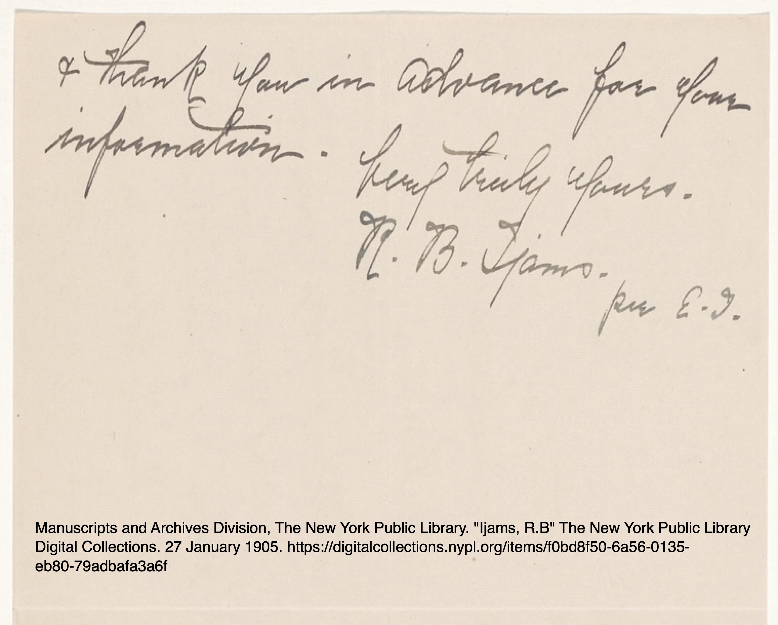Page 3 of Raleigh&rsquo;s 1905 letter to The Century Company